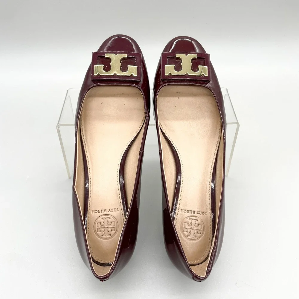 Tory Burch burgundy wine